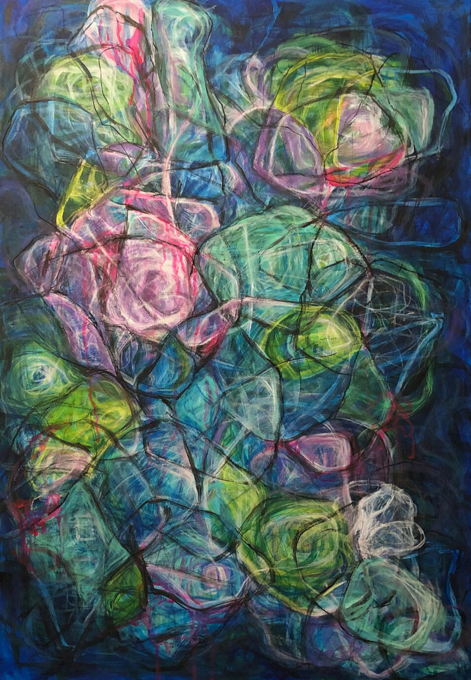 Blessing in Disguise, 24"x36", Acrylic on Canvas, $432 SOLD